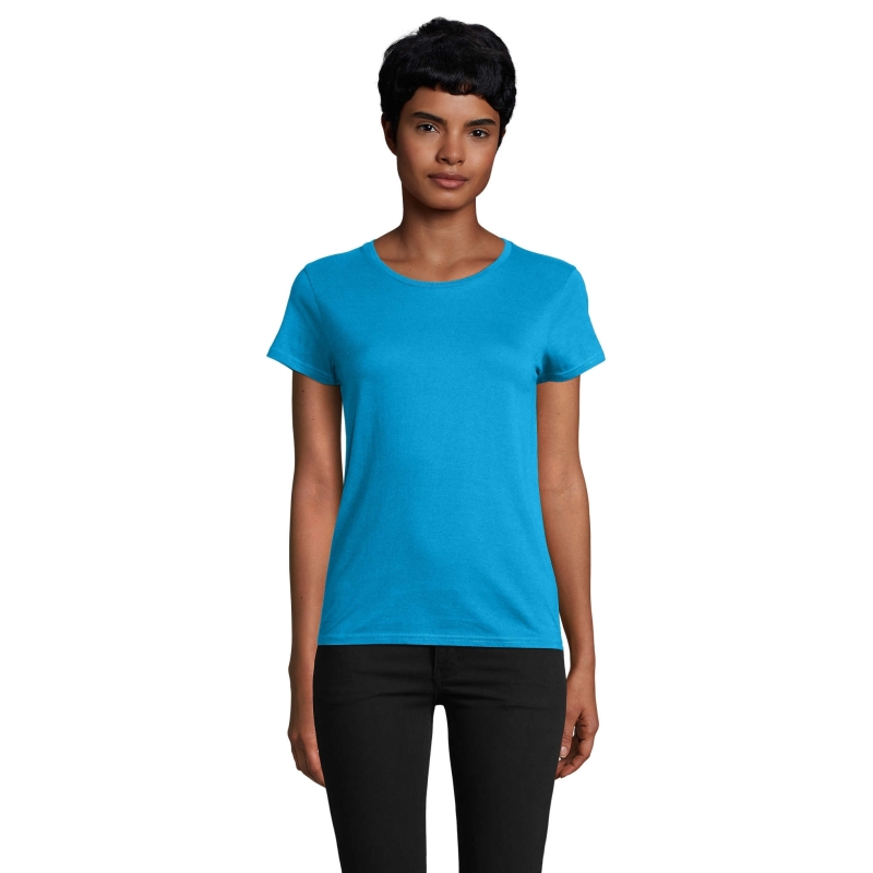 TEE-SHIRT FEMME JERSEY COL ROND AJUSTÉ