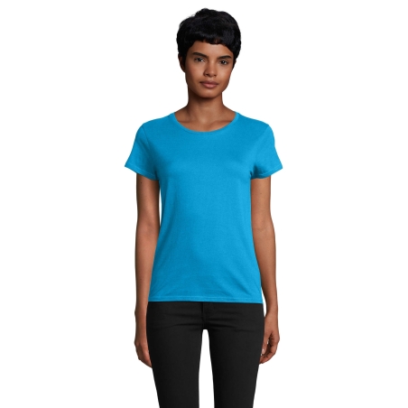 TEE-SHIRT FEMME JERSEY COL ROND AJUSTÉ