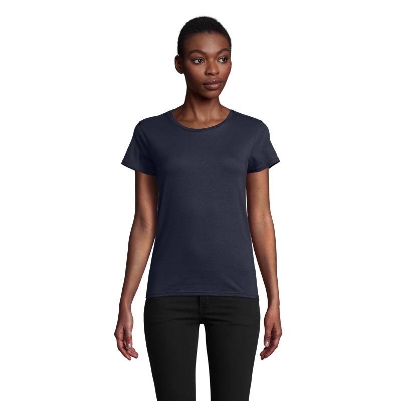 TEE-SHIRT FEMME JERSEY COL ROND AJUSTÉ