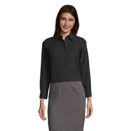 CHEMISE FEMME OXFORD MANCHES LONGUES