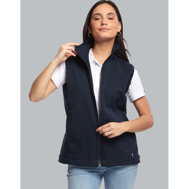 Bodywarmer softshell Femme Made in France