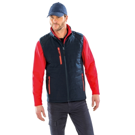 Gilet softshell rembourré black compass recyclé