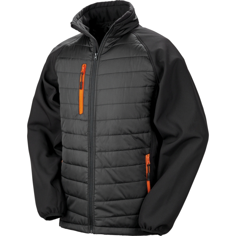 Veste softshell rembourrée black compass recyclée