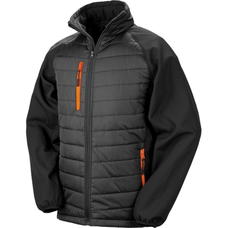 Veste softshell rembourrée black compass recyclée