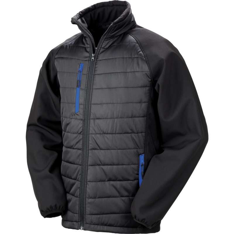 Veste softshell rembourrée black compass recyclée