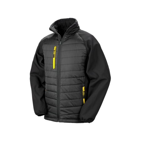 Veste softshell rembourrée black compass recyclée