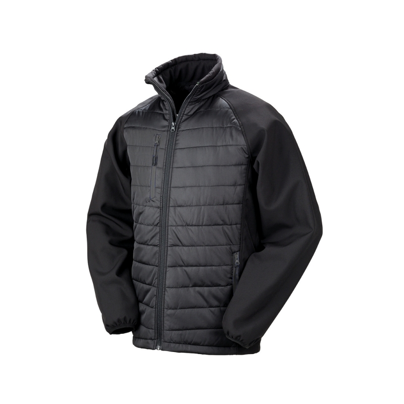 Veste softshell rembourrée black compass recyclée