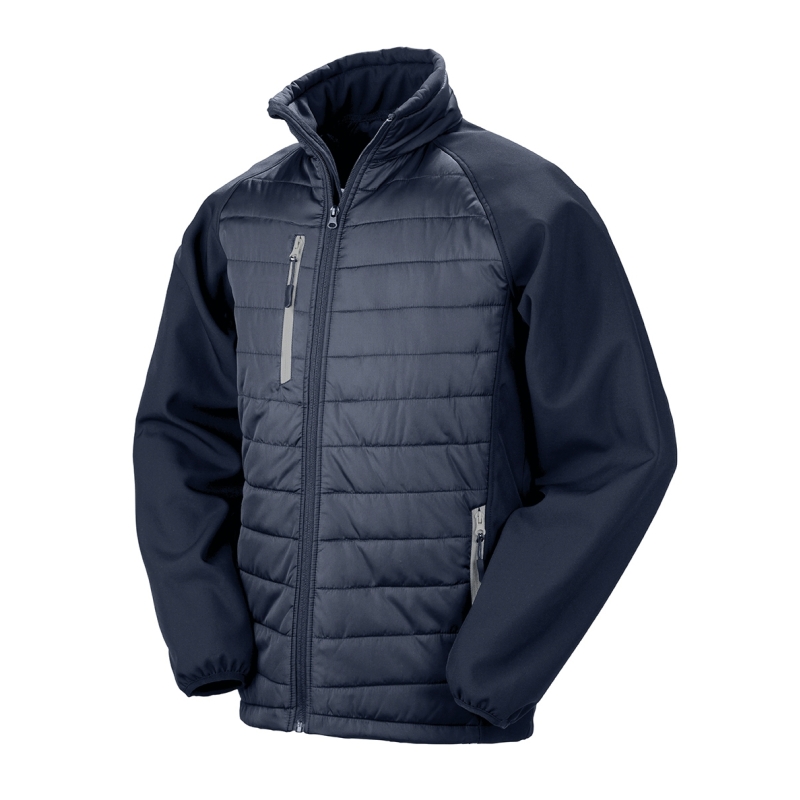 Veste softshell rembourrée black compass recyclée