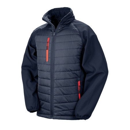 Veste softshell rembourrée black compass recyclée