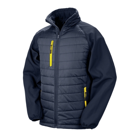 Veste softshell rembourrée black compass recyclée