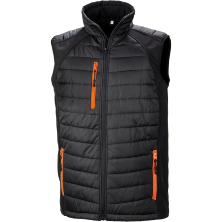 Gilet softshell rembourré black compass recyclé