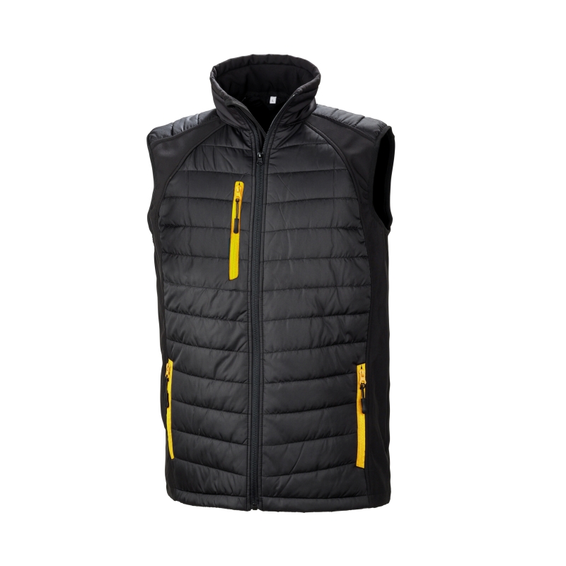 Gilet softshell rembourré black compass recyclé