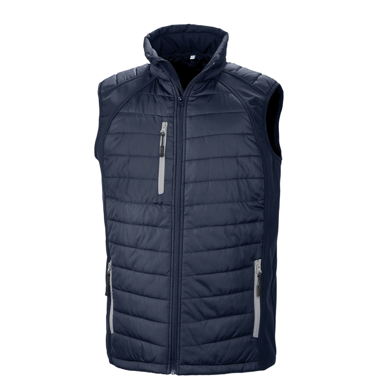 Gilet softshell rembourré black compass recyclé