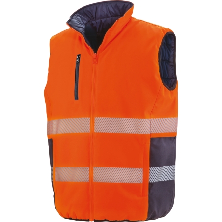 Bodywarmer de sécurité réversible