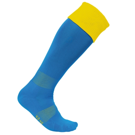 Chaussettes de sport bicolores unisexe