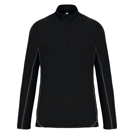 Haut de sport manches longues ¼ zip homme