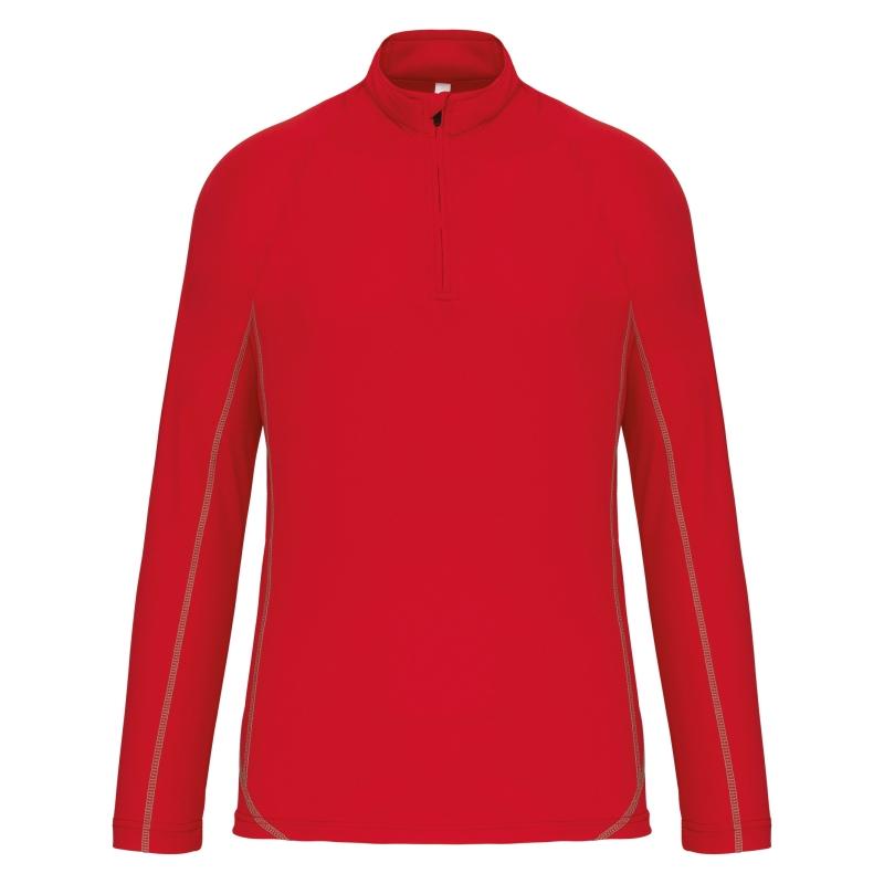 Haut de sport manches longues ¼ zip homme