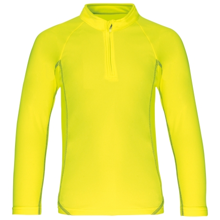 Haut de sport manches longues ¼ zip enfant