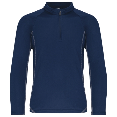 Haut de sport manches longues ¼ zip enfant