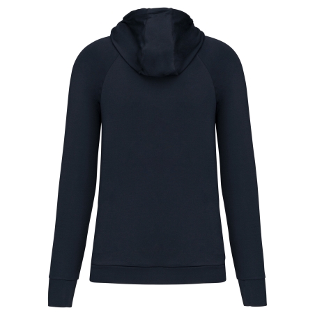 Sweat-shirt à capuche 1/4 zip sport unisexe