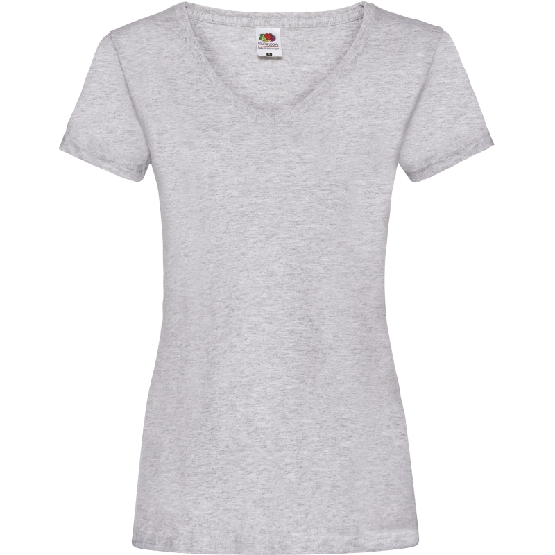 T-shirt femme col v Valueweight (61-398-0)