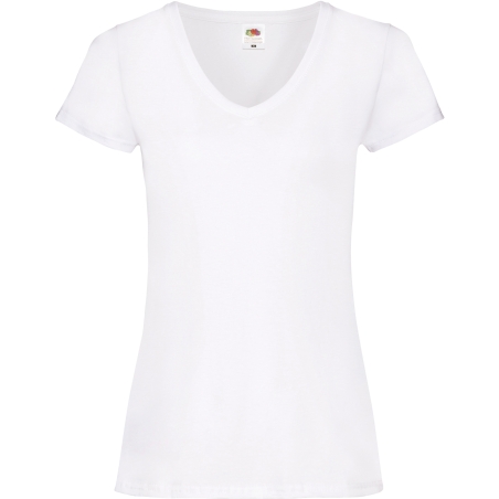 T-shirt femme col v Valueweight (61-398-0)