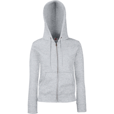 Sweat-shirt femme zippé capuche Premium (62-118-0)