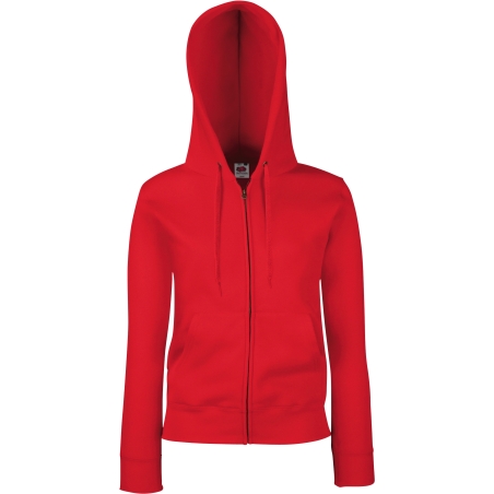 Sweat-shirt femme zippé capuche Premium (62-118-0)