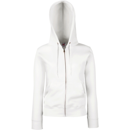 Sweat-shirt femme zippé capuche Premium (62-118-0)