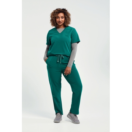 Tunique stretch manches courtes femme