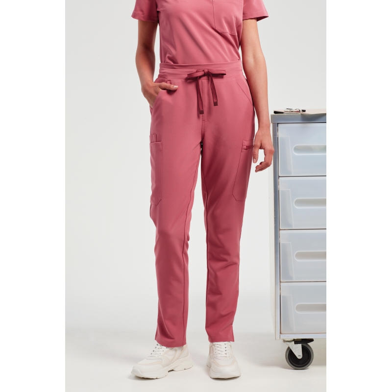 Pantalon cargo stretch femme