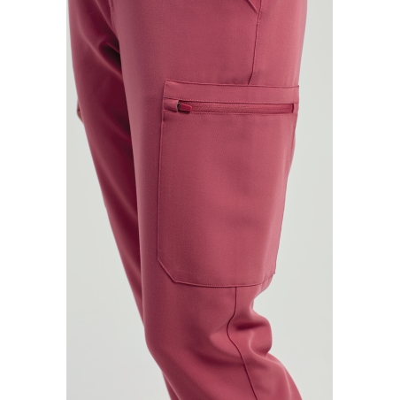 Pantalon cargo stretch femme