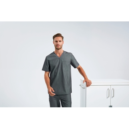 Tunique stretch manches courtes homme