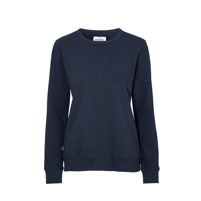 SWEATSHIRT COL ROND FEMME - CERTIFIÉ GOTS