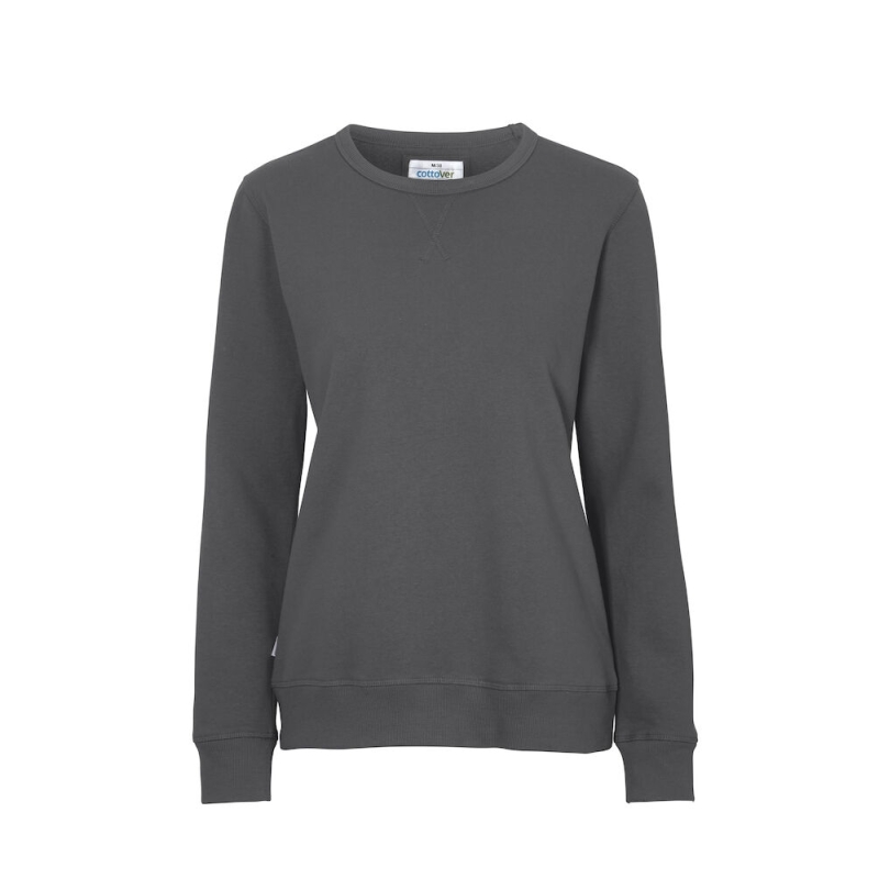 SWEATSHIRT COL ROND FEMME - CERTIFIÉ GOTS