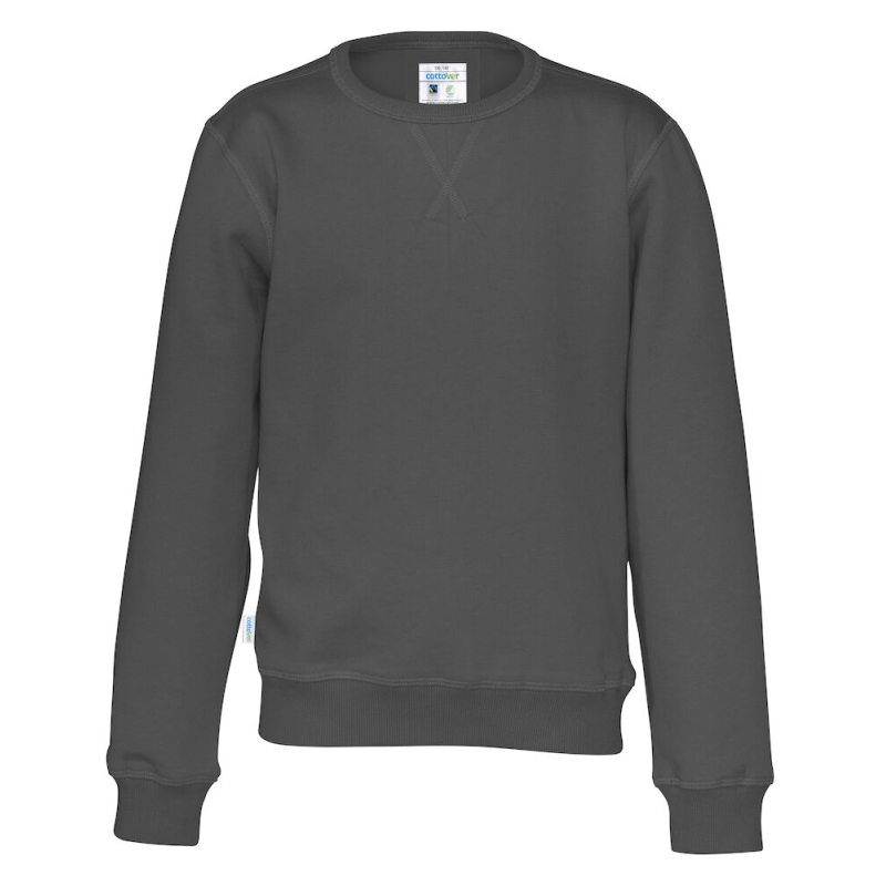 SWEATSHIRT COL ROND ENFANT - CERTIFIÉ GOTS