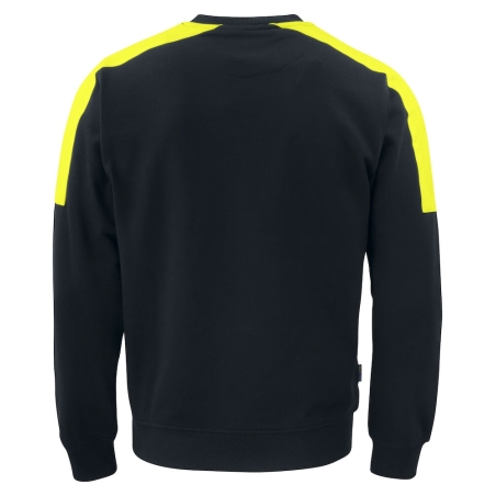 2125 SWEATSHIRT COL ROND BANDES FLUO