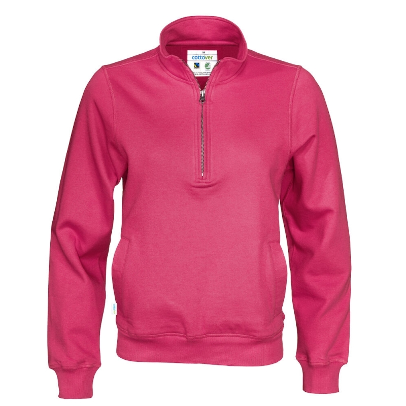 SWEATSHIRT COL ZIPPÉ UNISEX - CERTIFIÉ GOTS