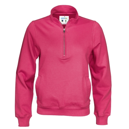 SWEATSHIRT COL ZIPPÉ UNISEX - CERTIFIÉ GOTS