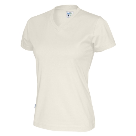 T-SHIRT MANCHES COURTES COL V FEMME - CERTIFIÉ GOTS