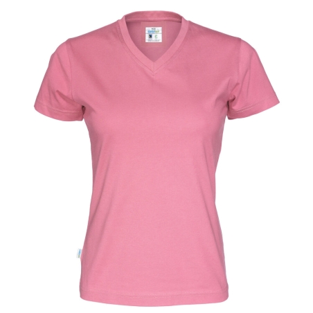 T-SHIRT MANCHES COURTES COL V FEMME - CERTIFIÉ GOTS