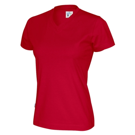 T-SHIRT MANCHES COURTES COL V FEMME - CERTIFIÉ GOTS