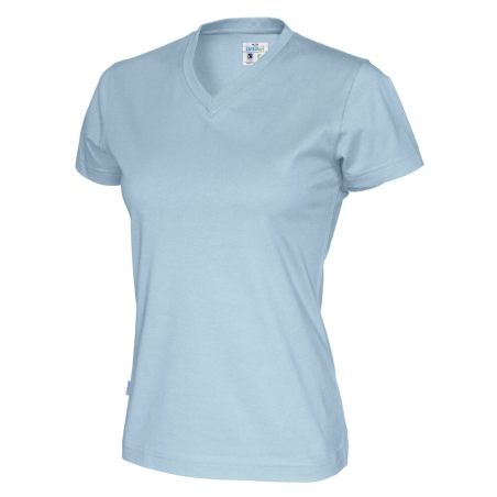 T-SHIRT MANCHES COURTES COL V FEMME - CERTIFIÉ GOTS