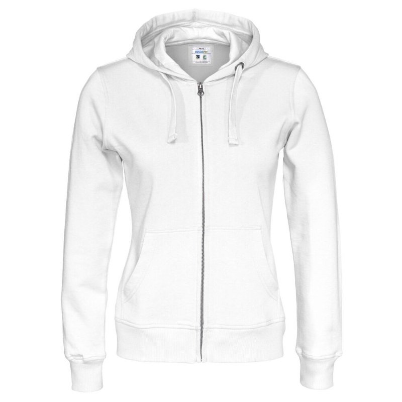 SWEATSHIRT À CAPUCHE FULL ZIP FEMME - CERTIFIÉ GOTS