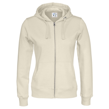 SWEATSHIRT À CAPUCHE FULL ZIP FEMME - CERTIFIÉ GOTS