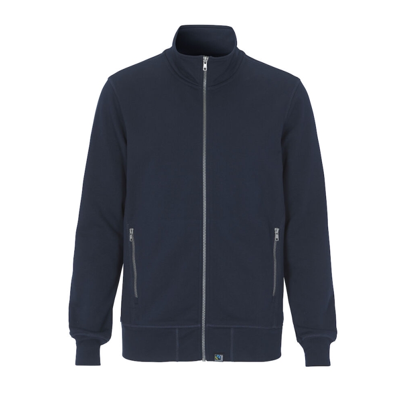 SWEATSHIRT FULL ZIP MAN - CERTIFIÉ GOTS