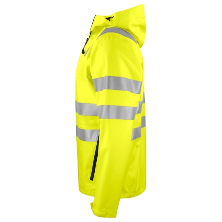 VESTE SOFTSHELL CAPUCHE - EN ISO 20471 CLASSE 3/2 - EN343 3/3/X