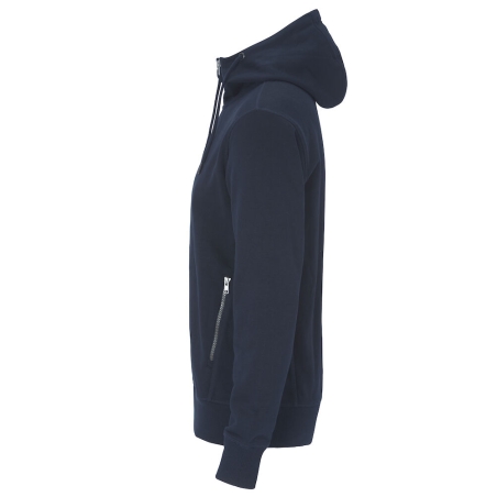 F. TERRY FULL ZIP HOOD MEN - CERTIFIÉ GOTS