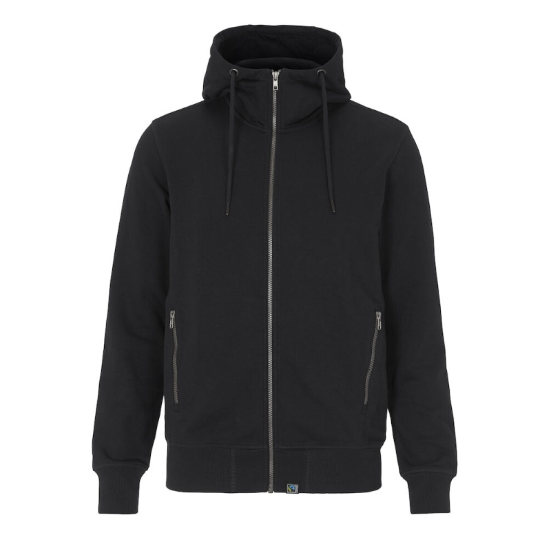 F. TERRY FULL ZIP HOOD MEN - CERTIFIÉ GOTS