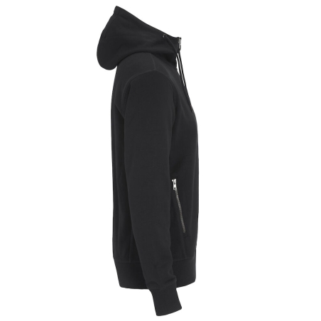 F. TERRY FULL ZIP HOOD MEN - CERTIFIÉ GOTS